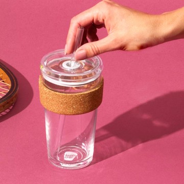[澳洲 KeepCup] 醇萃玻璃隨行杯 L 454ml - 軟木