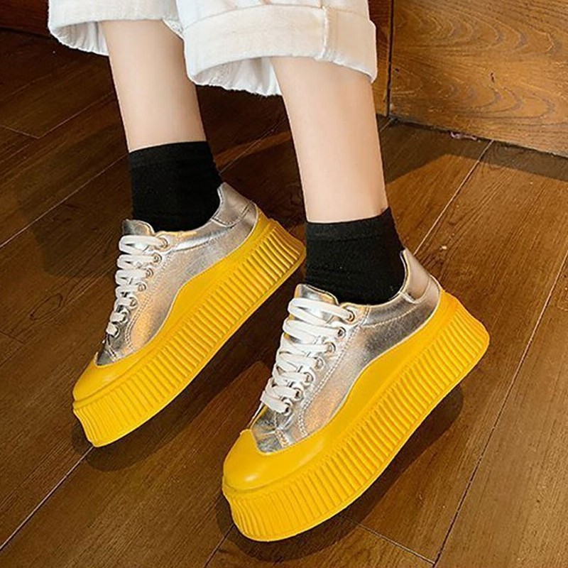 レディース厚底スニーカーカジュアルシューズ靴おしゃれ 通販 Lineポイント最大0 5 Get Lineショッピング