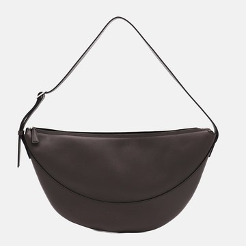 The Row Dark Brown Jouve Shoulder Bag