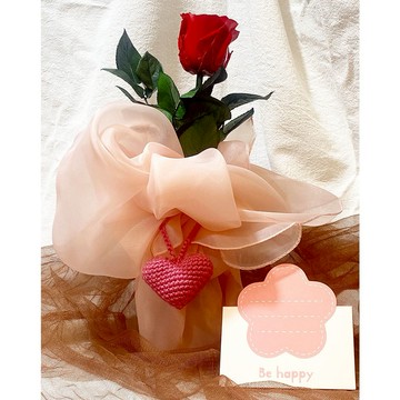 【OSTARA FLORIST 奧斯塔拉花藝】絕美韓式單支大玫瑰瓶花花束