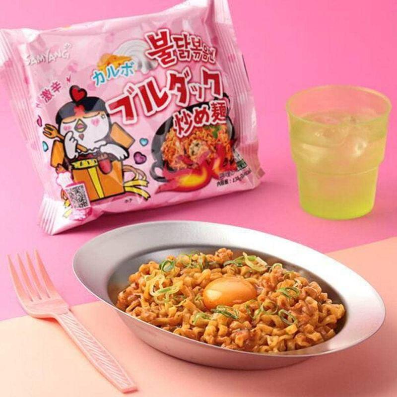 ブルダック炒め麺（5袋）カルボナーラブルダック炒め麺（5袋）チーズブルダック炒め麺（5袋）