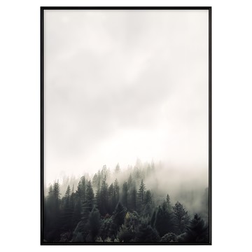 濃霧森林  30 x 40cm  黑色