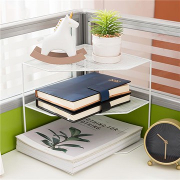 金屬文件架辦公室桌面轉角檔案資料架插頁本冊收納架辦公用品大全學生整理 99購物節