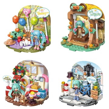 Keepplay積木 初音未來 小場景積木 四季系列 (隨機出貨)