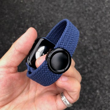 圓滑磁吸扣 尼龍錶帶 適用於 Apple Watch S12 S11 S10 9 8 SE 42/45/46/49mm
