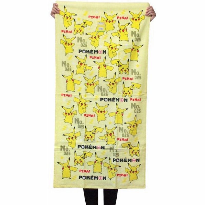 ポケモン バスタオル スタイリング Bk ピカチュウ ポケットモンスター キャラクター 林 タオル ネコポス可 通販 Lineポイント最大0 5 Get Lineショッピング