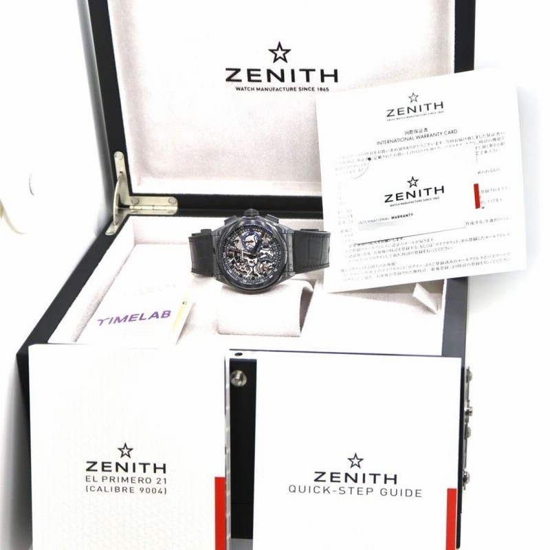 国内正規品】 ゼニス ZENITH デファイ エルプリメロ 21 ブラック  
