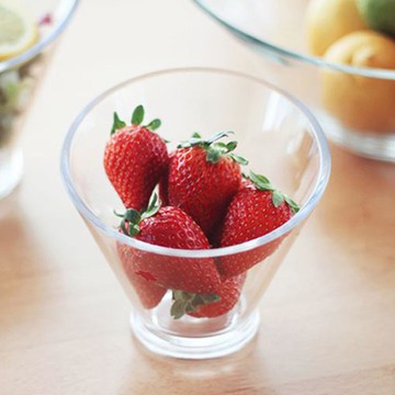 FRIEND COFFEE 咖啡斜口冰碗 (小)  1個  透明