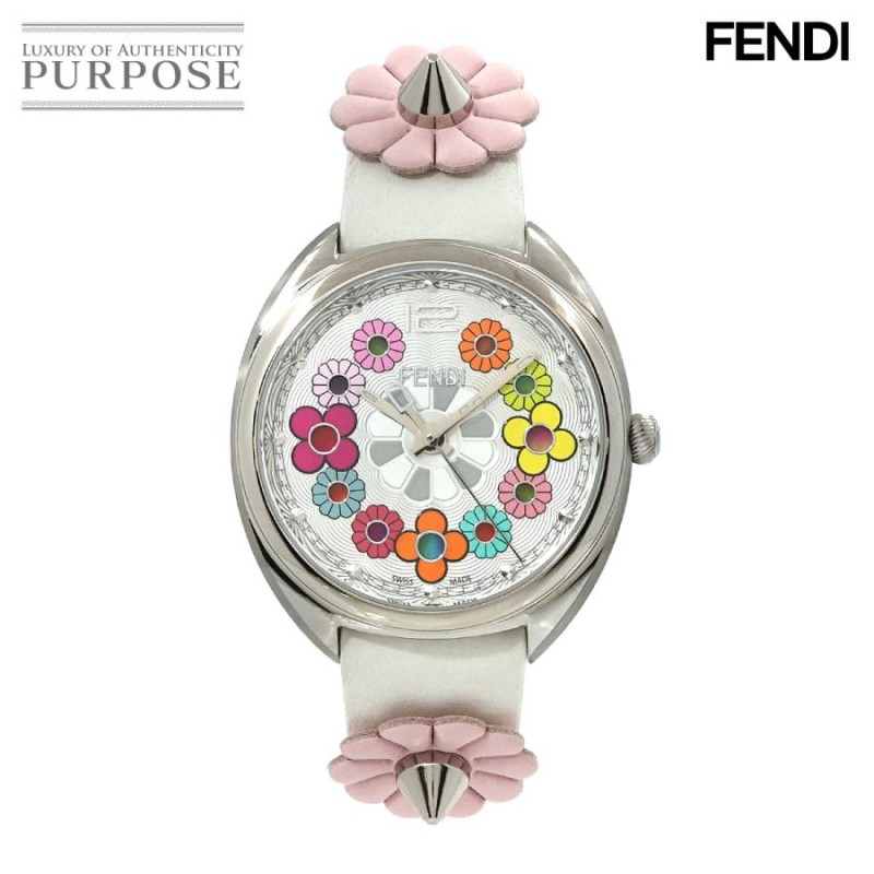 新品同様 フェンディ FENDI モメントフラワー 21M レディース 腕時計 フラワー スタッズ クォーツ Moment Flower  90212621 | LINEショッピング