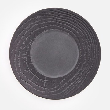 REVOL 樹紋平盤21.5cm 黑