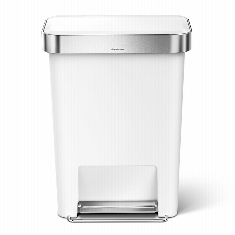 Simplehuman シンプルヒューマン ゴミ袋ホルダー付ペダルペール グレー 通販 Lineポイント最大get Lineショッピング