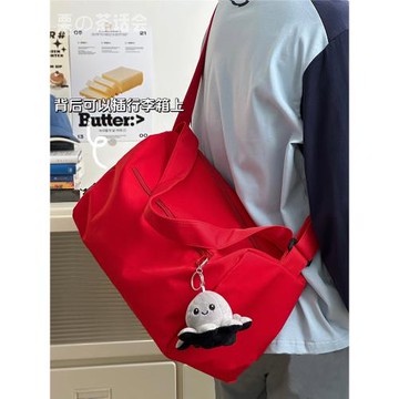 游泳健身包收納斜挎背包男潮運動瑜伽短途旅行袋女 日系ins大容量