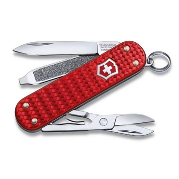 VICTORINOX 瑞士維氏 5用 58mm Alox Collection 鋁合金編織紅 0.6221.401G
