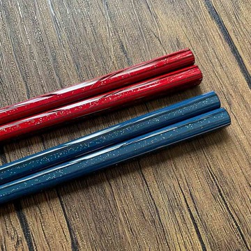 ［拾憩］日本 田中箸店 星雲 漆面質感木筷 23cm 21cm 閃耀優雅 四角筷 夫妻筷 對筷 送禮 入厝禮物 結婚禮物