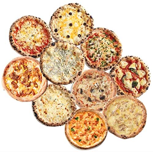 PIZZAREVO冷凍ピザ（２１ｃｍ）人気１０種類１０枚セット (極マルゲリータ 海鮮トマトバジル カルボナーラ 茄子とベーコ