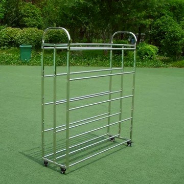 公司貨 免運 收納架 籃球收納架 置物架 球架 不銹鋼球架足球籃球收納籃球架推車架子球車移動裝球排球架可開發票 新品特價/全館折扣 售後保障 5z712