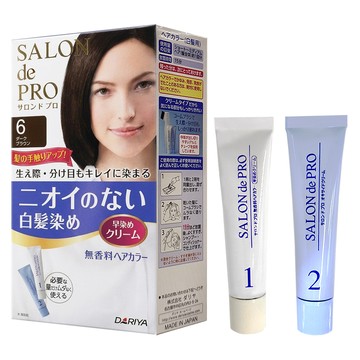 DARIYA 塔莉雅 SALON de PRO 無味型染髮劑  6號 暗褐色  1盒