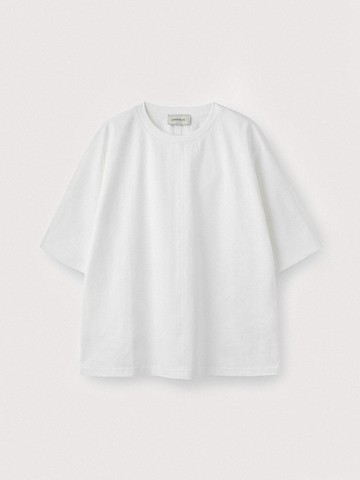 Elastic Cotton Dolman Sleeve T-Shirts [WHITE]