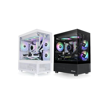 Thermaltake 光透View 170 TG ARGB 強化玻璃 小型機殼 M-ATX 內建12X3風扇