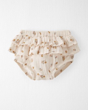 Baby Floral Print Organic Cotton Gauze Diaper Cover