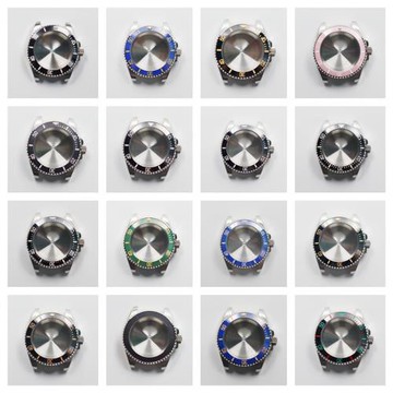 NH35錶殼水鬼改裝精工NH36錶潛水錶殼41mm潛航者精鋼不鏽鋼錶殼