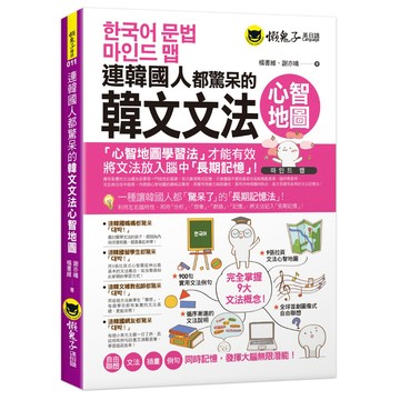 連韓國人都驚呆的韓文文法心智地圖(附9張文法心智地圖拉頁)