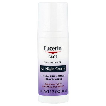 Eucerin, 面部皮膚平衡，晚霜，1.7 盎司（48 克）