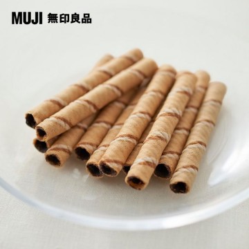 【MUJI 無印良品】捲心酥(可可奶油風味)/50g(S)