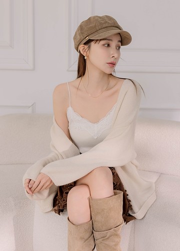 100％羊毛蕾絲背心