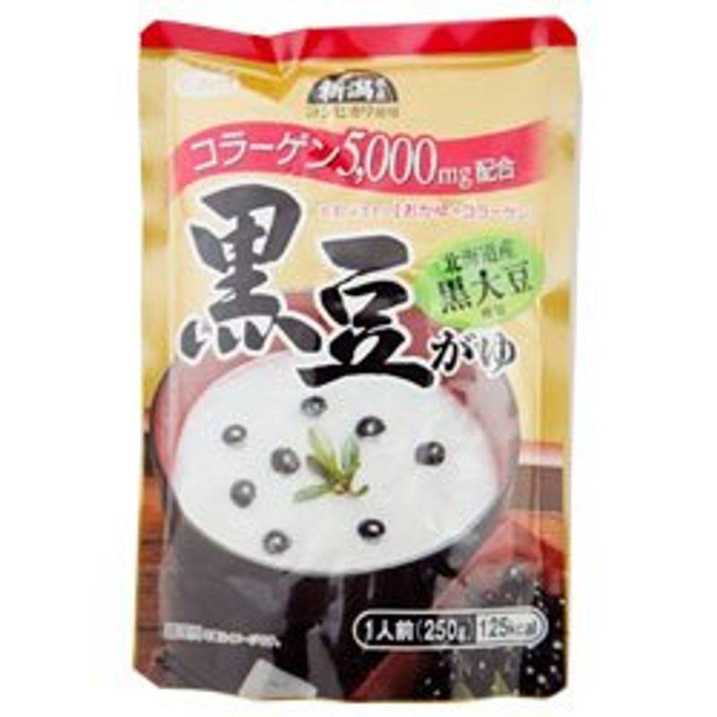 ヒカリ食品 黒豆がゆ コラーゲン入り 250gパウチ×24個入