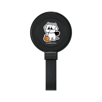 【品牌聯名】CHRISCHIU MOMO醬喝果汁15W磁吸支架無線充電器