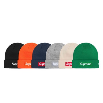 Supreme x New Era Box Logo Beanie 毛帽 黑/綠/海軍藍/橘/灰/米 聯名款 帽子 穿搭配件 FW24BN13
