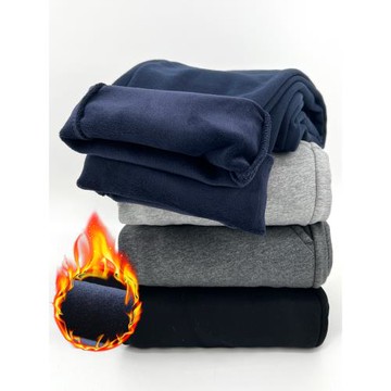 校服褲子冬季加絨男童女童藏青色羊羔絨運動褲小學生加厚灰色校褲