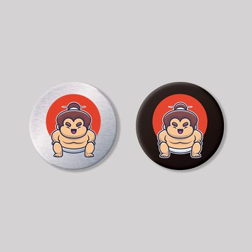 胖嘟嘟/圓形/鋁牌飾貼 SunBrother孫氏兄弟