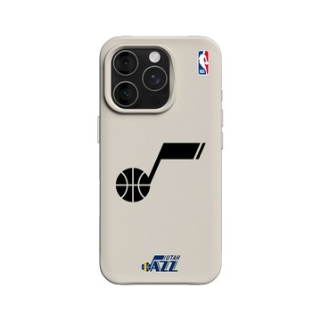 iPhone 16 Pro SolidX 貝殼灰 - NBA - B&W-猶他爵士 Utah Jazz B&W - Dark