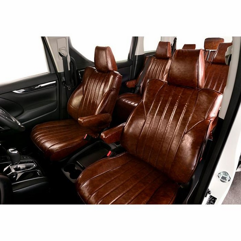 ARTINA アルティナ レトロスタイル シートカバー(キャメル)ヴェルファイアハイブリッド ATH20W 2022 Artina 車種専用設計  シート｜内装用品