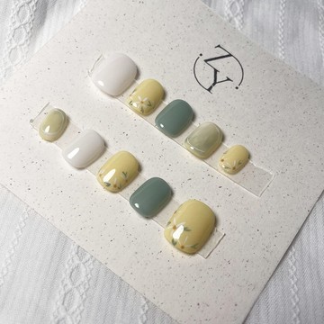 【訂製】NO.025 春日雛菊 | 手工穿戴甲