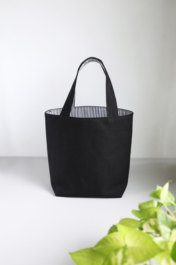【經典條紋遇上帆布】手提袋 / 便當袋 環保袋