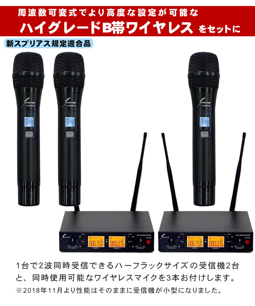 YAMAHA STAGEPAS 1K MK II (ワイヤレスマイク3本セット)