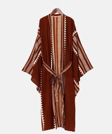 【熱門預購】大地力量粗棉透氣幾何紋路涼爽罩衫(3色) ILS-5101