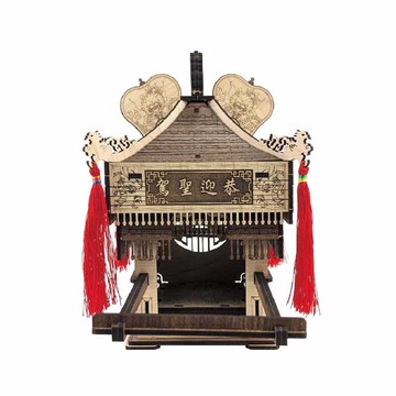 DIY材料包-廟宇系列-鑾轎 木頭模型 神轎 宮廟 木質立體拼圖 禮物