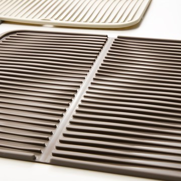 SiliPot 矽膠瀝水盤 耐熱250°C 35x30x0.6公分  棕色  1個  1層