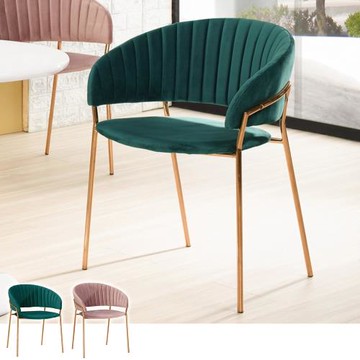 Boden-迪蘭莎質感絨布面餐椅/單椅(兩色可選)