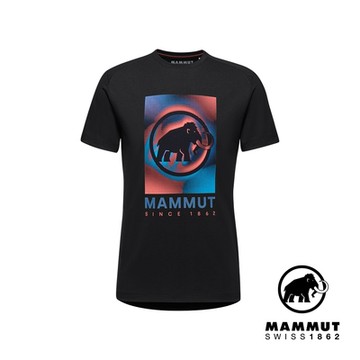 【Mammut長毛象】Trovat T-Shirt Mammut Men 防曬機能短袖T恤 黑色 男款 #1017-05260