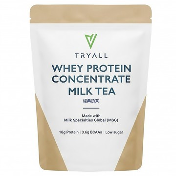 TRYALL 濃縮乳清蛋白粉 經典奶茶  500g  1包