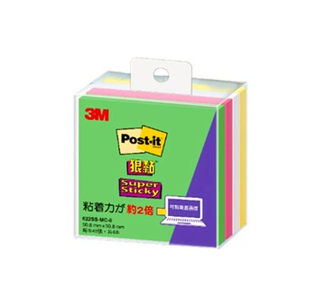 3M Post-it 622SS-MC 4色狠黏利貼-MC-8 綠
