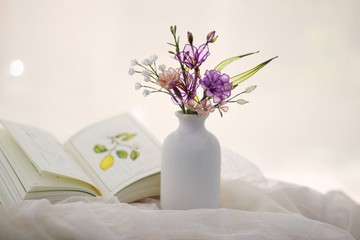 康乃馨 小蒼蘭 / 樹酯水晶花束 花藝擺飾