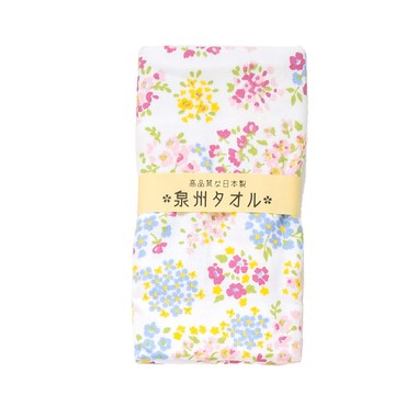 旭 日本泉州純棉麻紗加厚34*85CM毛巾(滿天星-粉)