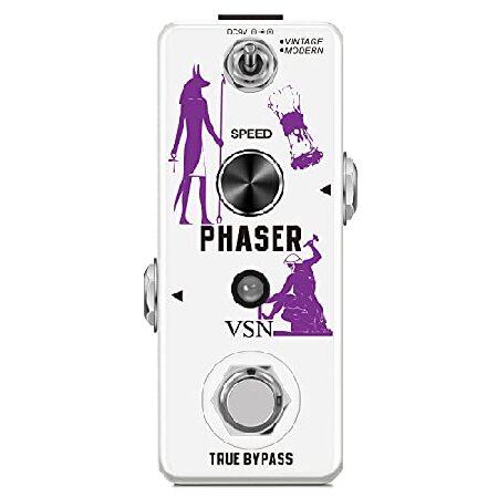 VSN Guitar Phaser Effect Pedal Analog Phase Effect Pedal For Electric Guitar Vintage Modern Modes Guitar Phaser Pedals Mini Type True Bypass