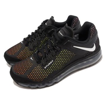 Nike 休閒鞋 Air Max 2013 / STUSSY 黑 黑 彩虹 倒鉤 男鞋 氣墊 聯名款 DO2461-001
